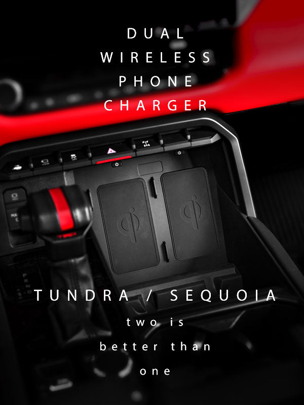 Dual wireless charger tundra sequoia toyota mobile
