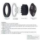 Beat-Sonic DMS-SP301 Door Speaker Acoustic Foam Kit-2