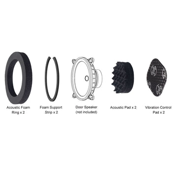 Beat-Sonic DMS-SP302 Door Speaker Acoustic Foam Kit - Universal 9x8 in. - 0