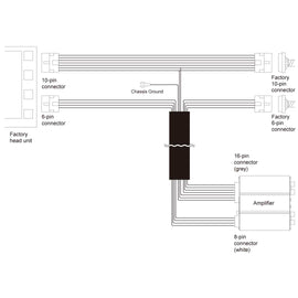 Beat-Sonic ENA-2T1 Plug and Play Amplifier Kit for 1987-2021 Toyota Scion and Subaru Models with 10 & 6 Pin Connectors - 0