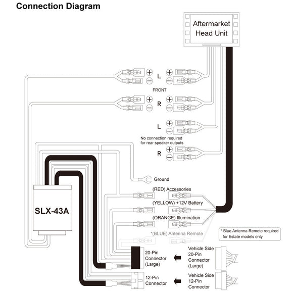 SLX-43A Audio Adapter for Toyota Crown 170 Series
