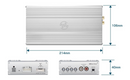Beat-Sonic Encore Sigma amplifier, eight channel Class AB with independent gain controls and RCA output