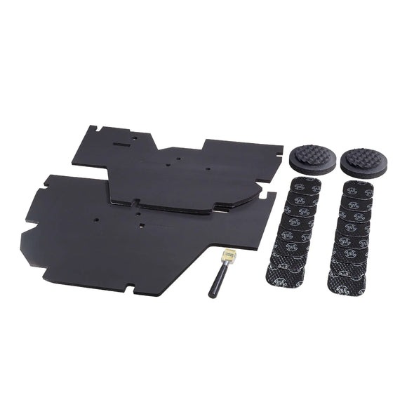 NBR (Nitrile Butadiene Rubber) sponge material — combines soundproofing and sound absorption in a lightweight, flexible material that won't add unnecessary mass to your doors