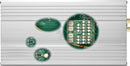 Beat-Sonic Encore Sigma amplifier chassis with magnified views of its internal circuit board