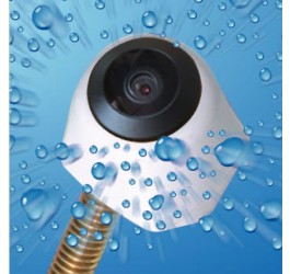 Beat-Sonic BCAM10AW Universal Front Camera, Fisheye, Wide Angle Lens, White - Beat-Sonic USA