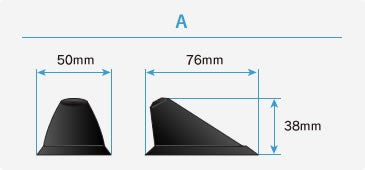 Beat-Sonic FDX3 Functional Shark Fin Antenna, Universal Type - Beat-Sonic USA