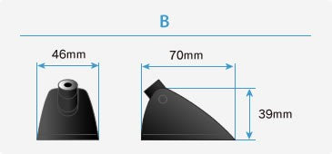 Beat-Sonic FDX3 Functional Shark Fin Antenna, Universal Type - Beat-Sonic USA