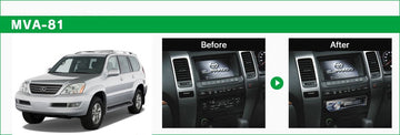 Beat-Sonic MVA-81 Stereo Replacement Kit for 2003-2009 Lexus GX 470 models with factory navigation - Beat-Sonic USA